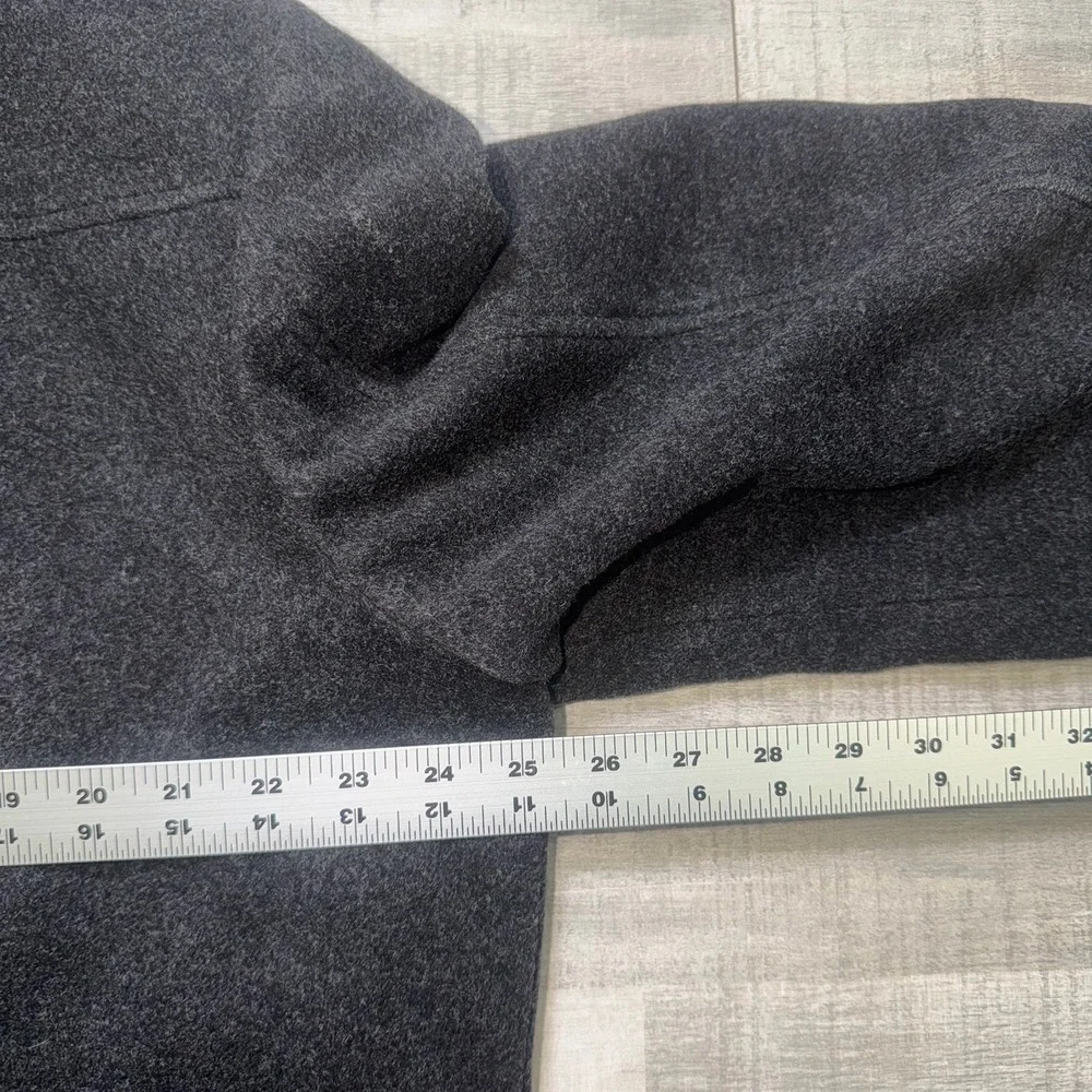 VINTAGE Banana Republic Jacket Mens XL Black Wool Cashmere Full Zip Lined Casual